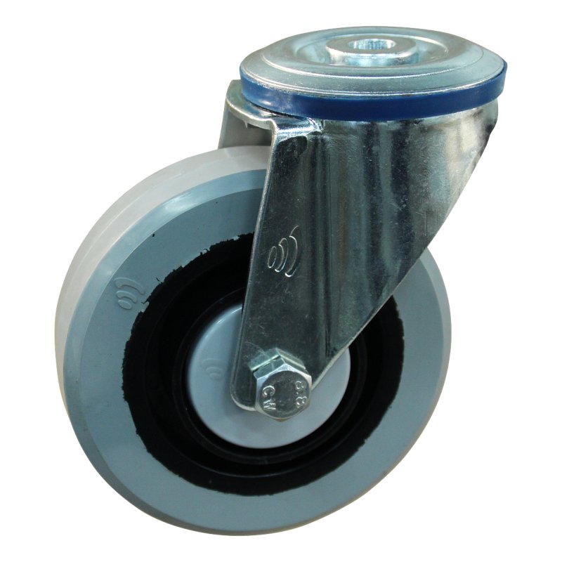 roulette pivotante 125mm série 14 ᠆ 10 trou pour boulon roulement à billes