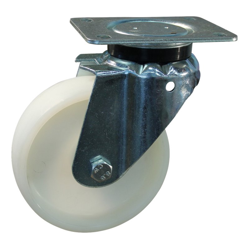 roulette pivotante 125mm serie 34 ᠆ 14 montage de la plaque palier lisse