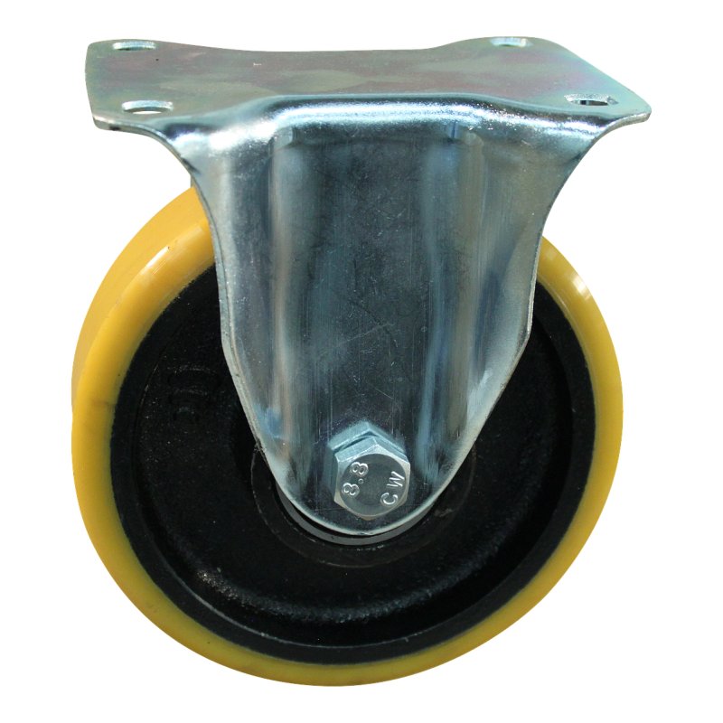 roue fixe 150mm série 28 ᠆ 12 Fixation platine roulement à billes