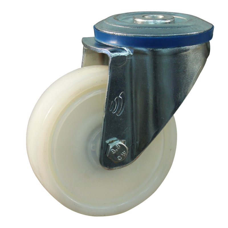 roulette pivotante 125mm serie 34 ᠆ 15 trou pour boulon roulement à billes