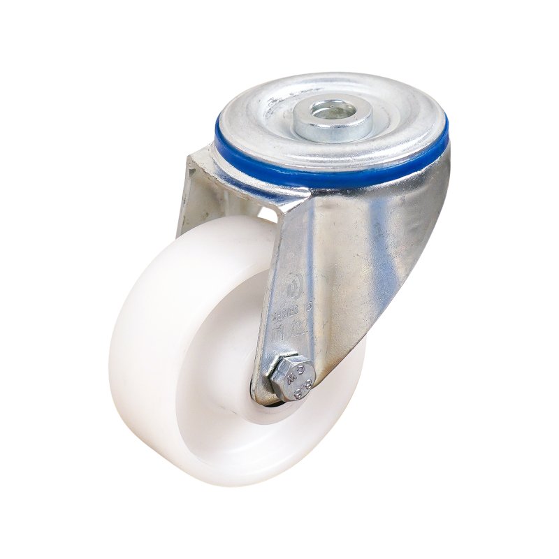 roulette pivotante 125mm serie 34 ᠆ 15 trou pour boulon palier lisse