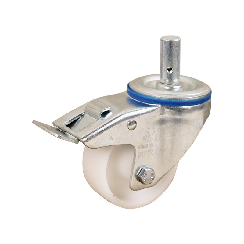 roulette pivotante avec frein 100mm serie 34 ᠆ 15 goupille roulement à rouleaux