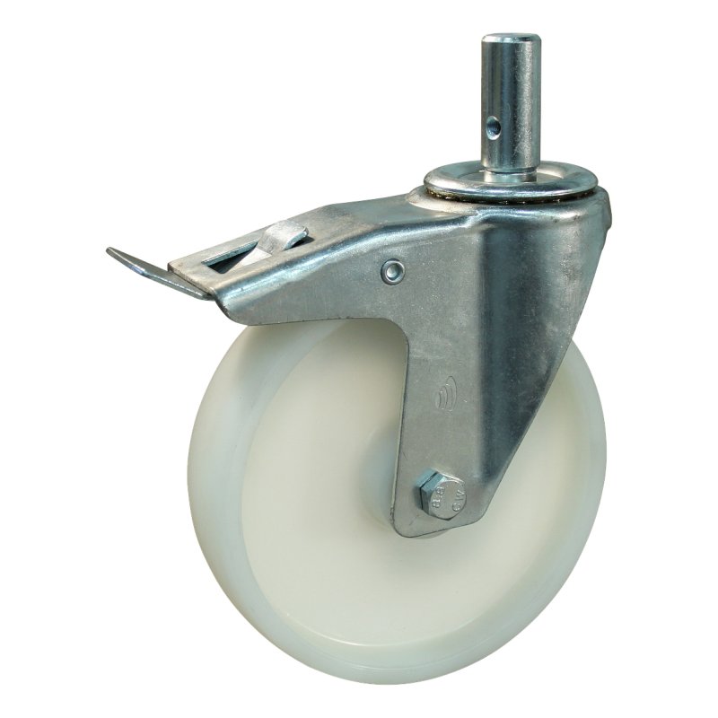 roulette pivotante avec frein 200mm serie 34 ᠆ 15 goupille roulement à rouleaux