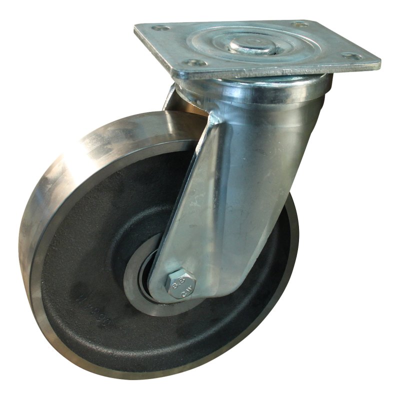roulette pivotante 175mm serie 45 ᠆ 18 montage de la plaque roulement à billes