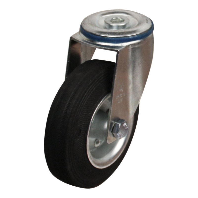 roulette pivotante 125mm série 02 ᠆ 15 trou pour boulon roulement à rouleaux