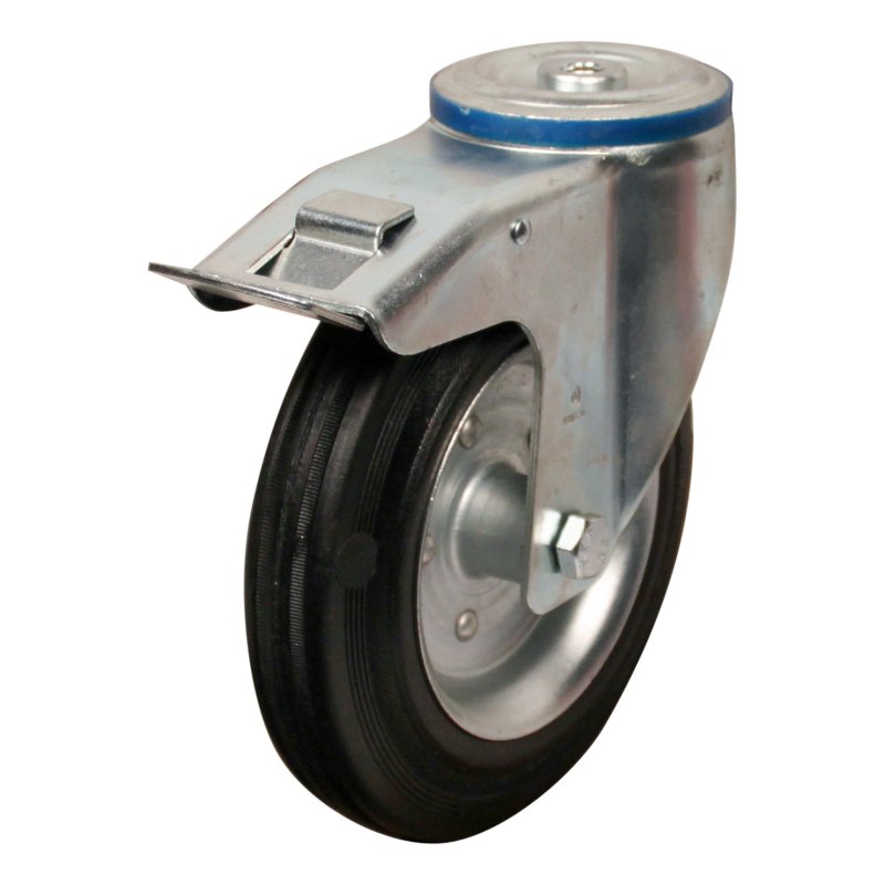 roulette pivotante avec frein 200mm série 02 ᠆ 15 trou pour boulon roulement à rouleaux
