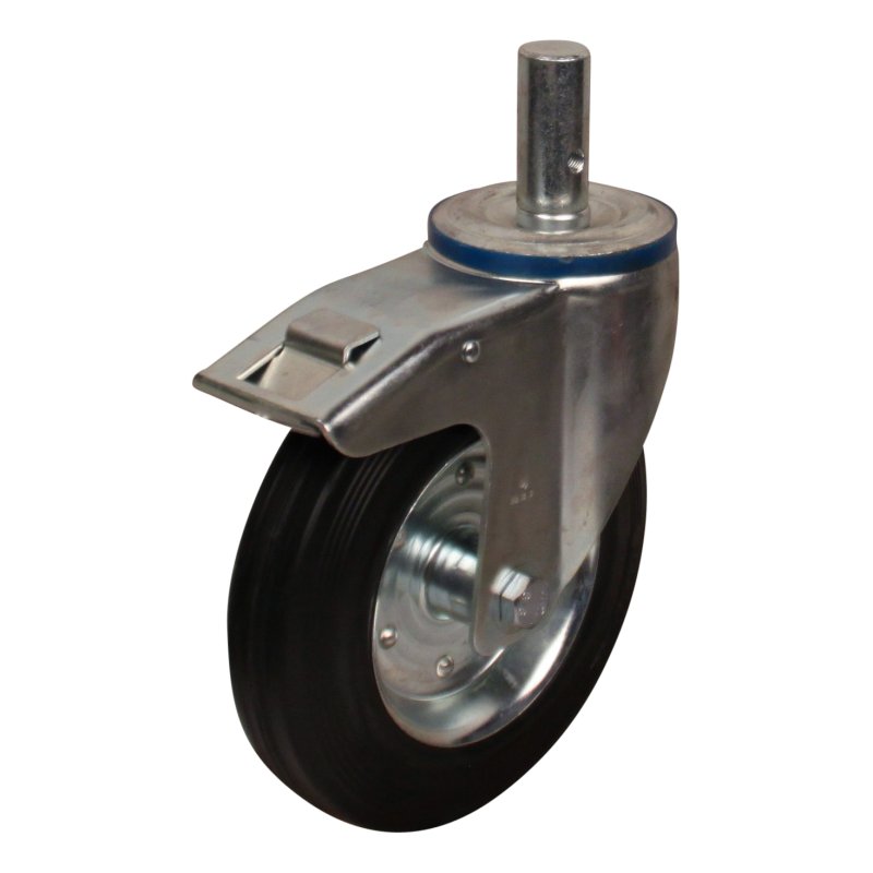 roulette pivotante avec frein 200mm série 02 ᠆ 15 goupille palier lisse