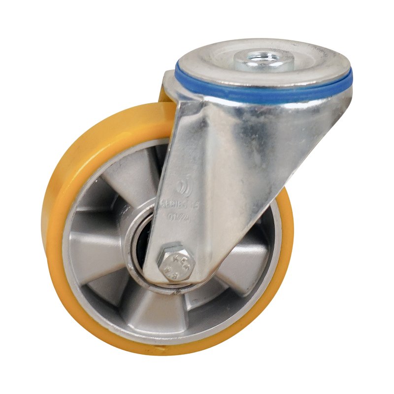 roulette pivotante 100mm série 29 ᠆ 10 trou pour boulon roulement à billes