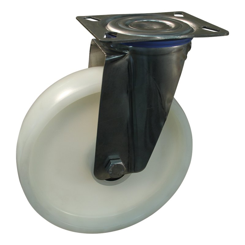 roulette pivotante 200mm serie 34 ᠆ 30 montage de la plaque palier lisse