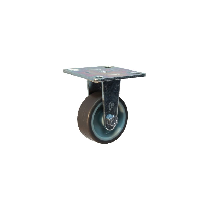 roue fixe 75mm serie 68 ᠆ 60 montage de la plaque palier lisse