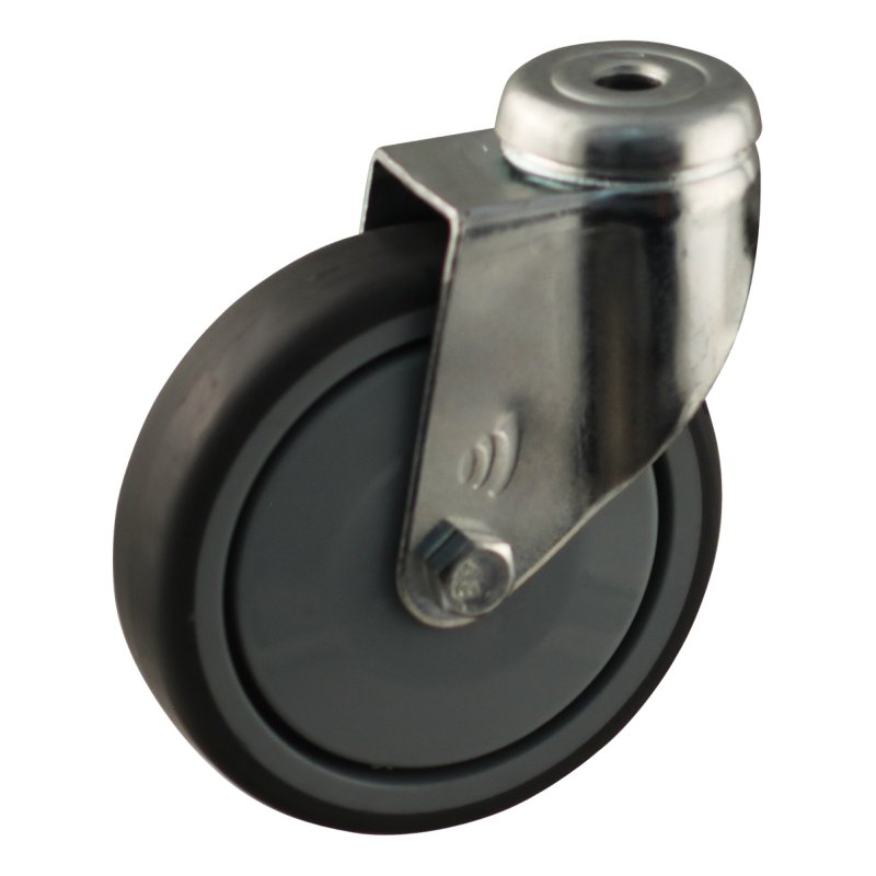 roulette pivotante 100mm série 68-60 trou pour boulon roulement à billes