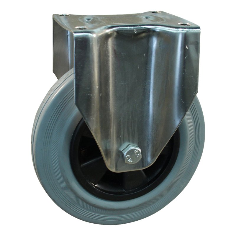 roue fixe 180mm serie 11 ᠆ 31 montage de la plaque roulement à aiguilles éxécution inox