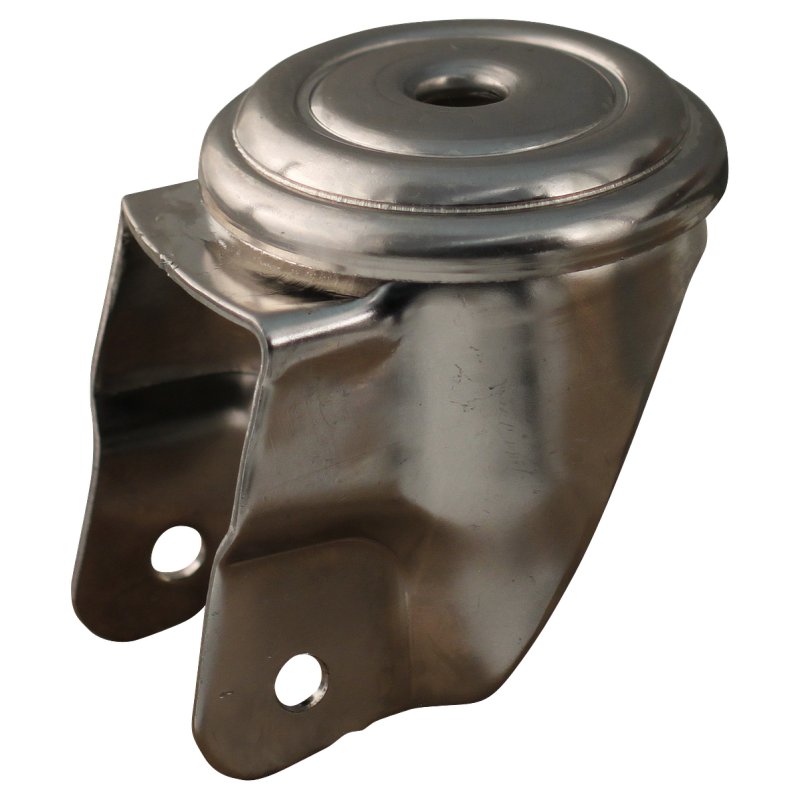 roulette pivotante 100mm série 11 ᠆ 31 trou pour boulon roulement à aiguilles éxécution inox