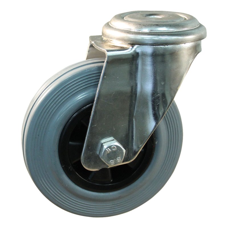 roulette pivotante 125mm serie 11 ᠆ 31 trou pour boulon palier lisse