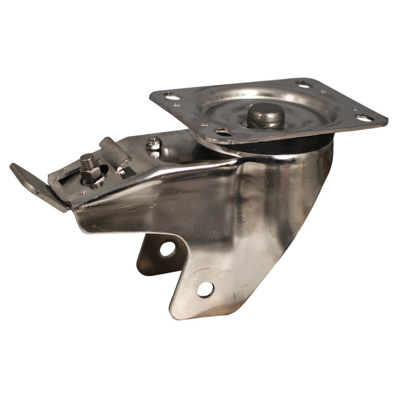 roulette pivotante avec frein 160mm serie 11 ᠆ 31 montage de la plaque palier lisse