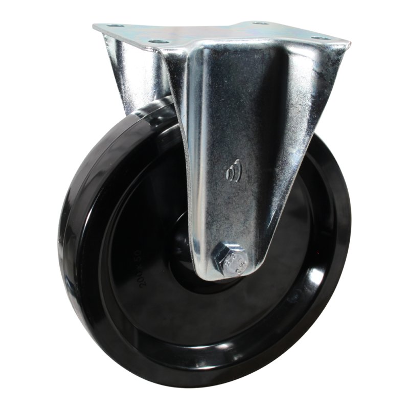 roue fixe 200mm serie 35 ᠆ 12 montage de la plaque palier lisse