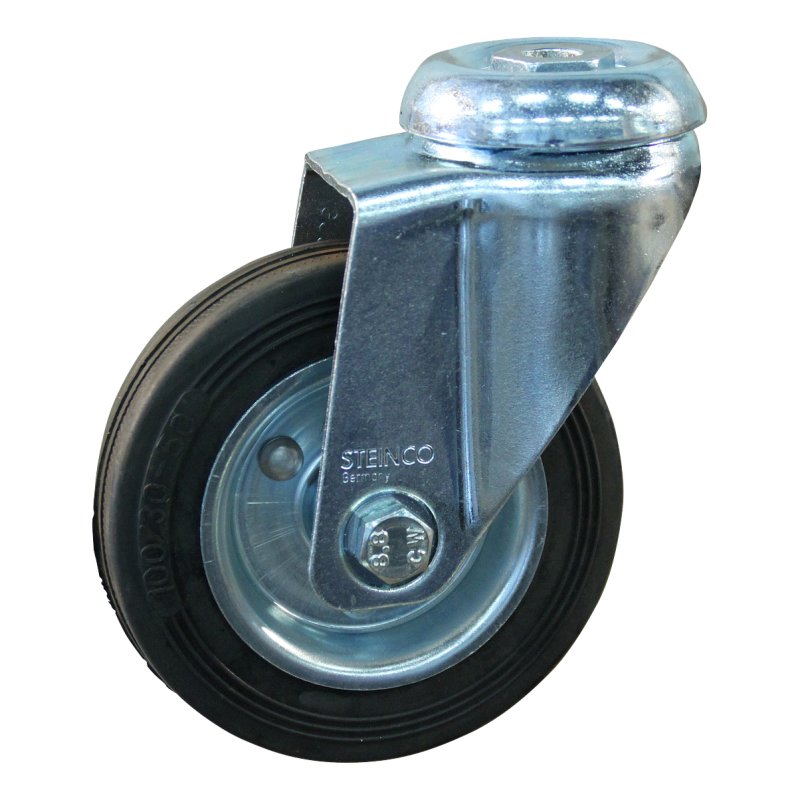 roulette pivotante 100mm série 02 ᠆ 51 trou pour boulon trou pour boulon roulement à rouleaux