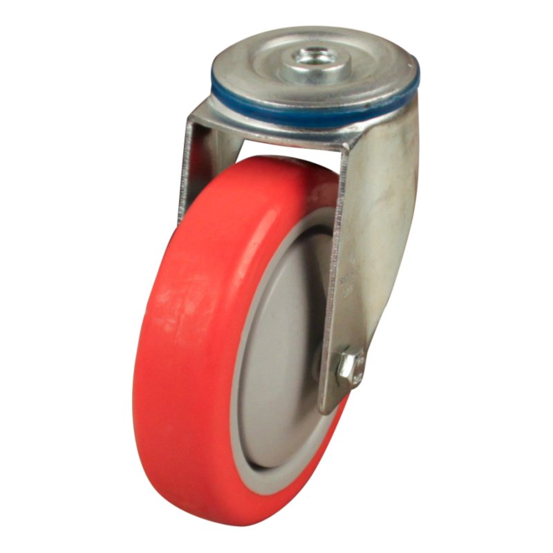 roulette pivotante 125mm serie 21 ᠆ 15 trou pour boulon roulement à billes