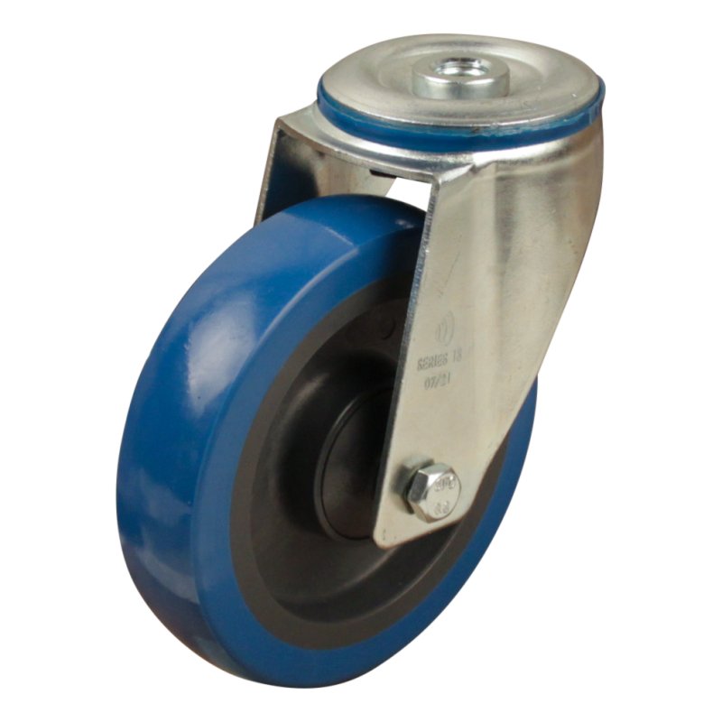 roulette pivotante 125mm serie 21 ᠆ 15 trou pour boulon roulement à billes