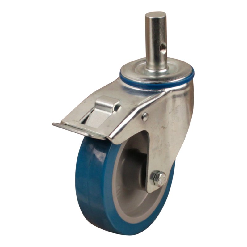 roulette pivotante avec frein 125mm serie 21 ᠆ 15 goupille roulement à rouleaux