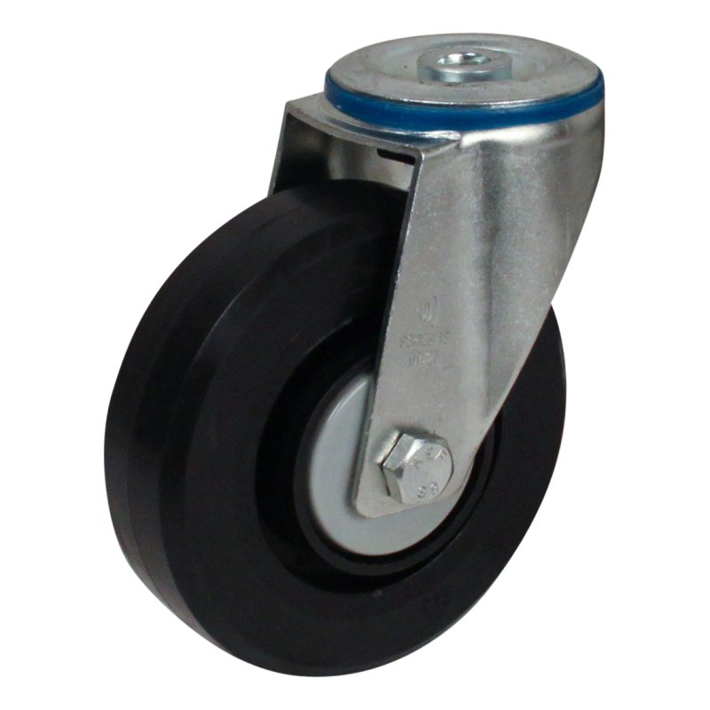 roulette pivotante 125mm série 07 ᠆ 15 trou pour boulon roulement à billes