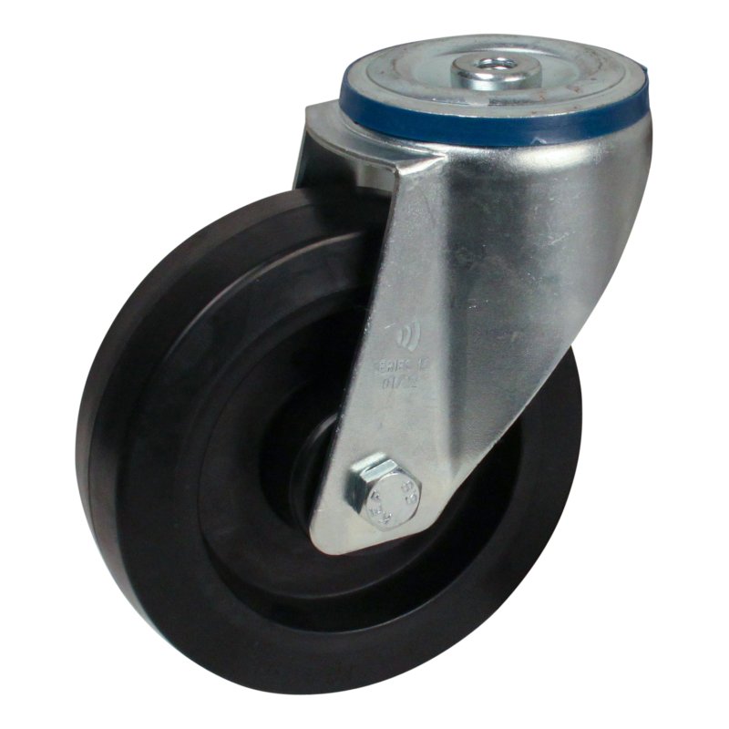 roulette pivotante 160mm série 07 ᠆ 15 trou pour boulon roulement à rouleaux