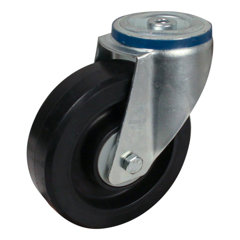 roulette pivotante 160mm série 07 ᠆ 15 trou pour boulon roulement à billes
