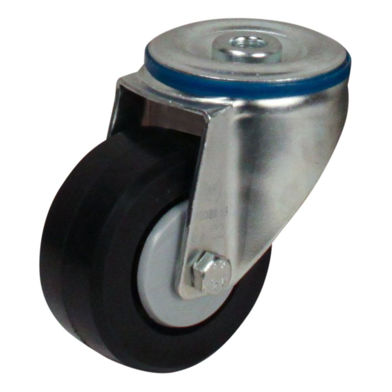 roulette pivotante 80mm série 07 ᠆ 15 trou pour boulon roulement à billes
