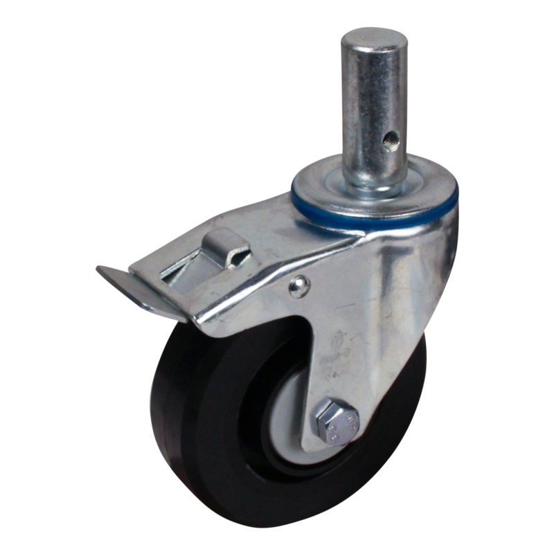 roulette pivotante avec frein 125mm série 07 ᠆ 15 goupille roulement à rouleaux