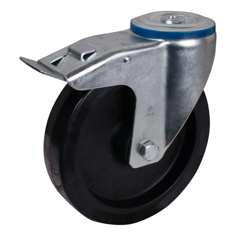 roulette pivotante avec frein 200mm série 07 ᠆ 15 trou pour boulon roulement à rouleaux