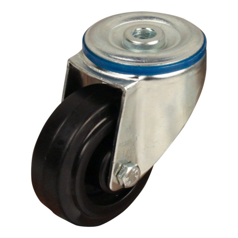 roulette pivotante avec frein 80mm série 07 ᠆ 15 trou pour boulon roulement à rouleaux