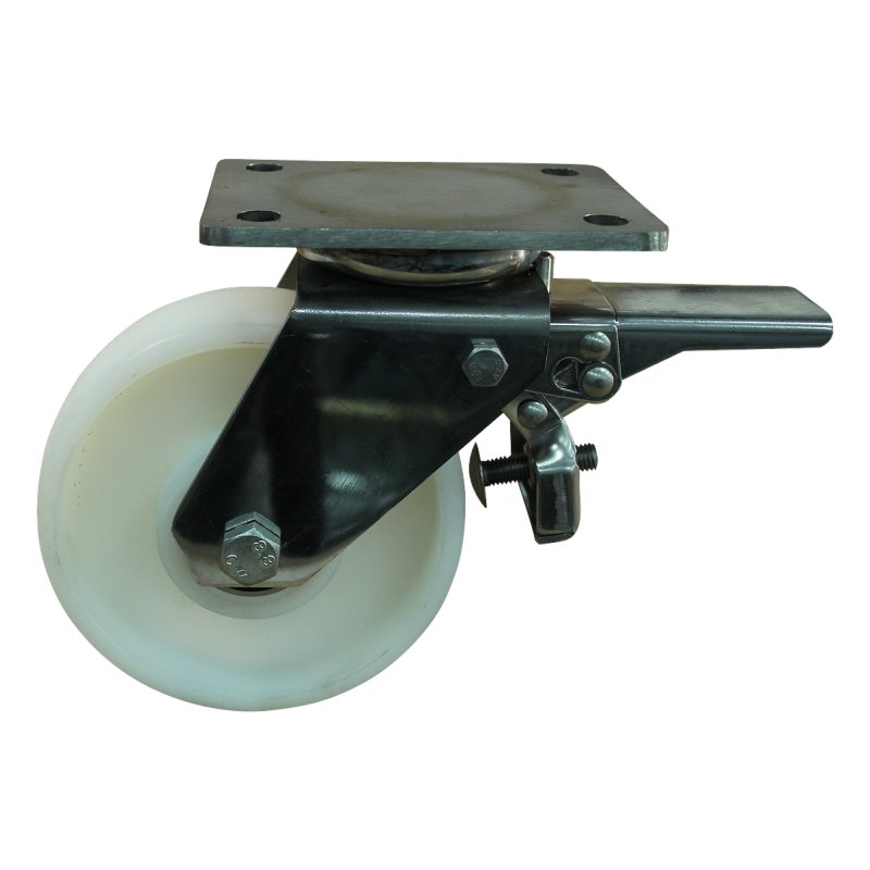 roulette pivotante avec frein 175mm serie 34 ᠆ 32 montage de la plaque roulement à billes