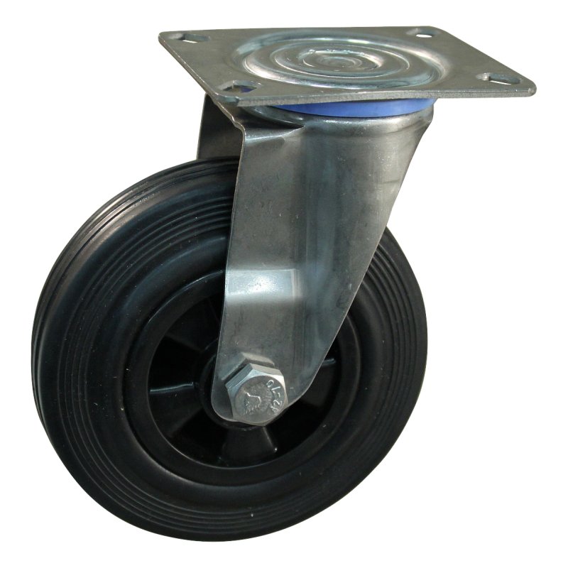 roulette pivotante 100mm série 01 ᠆ 30 montage de la plaque palier lisse