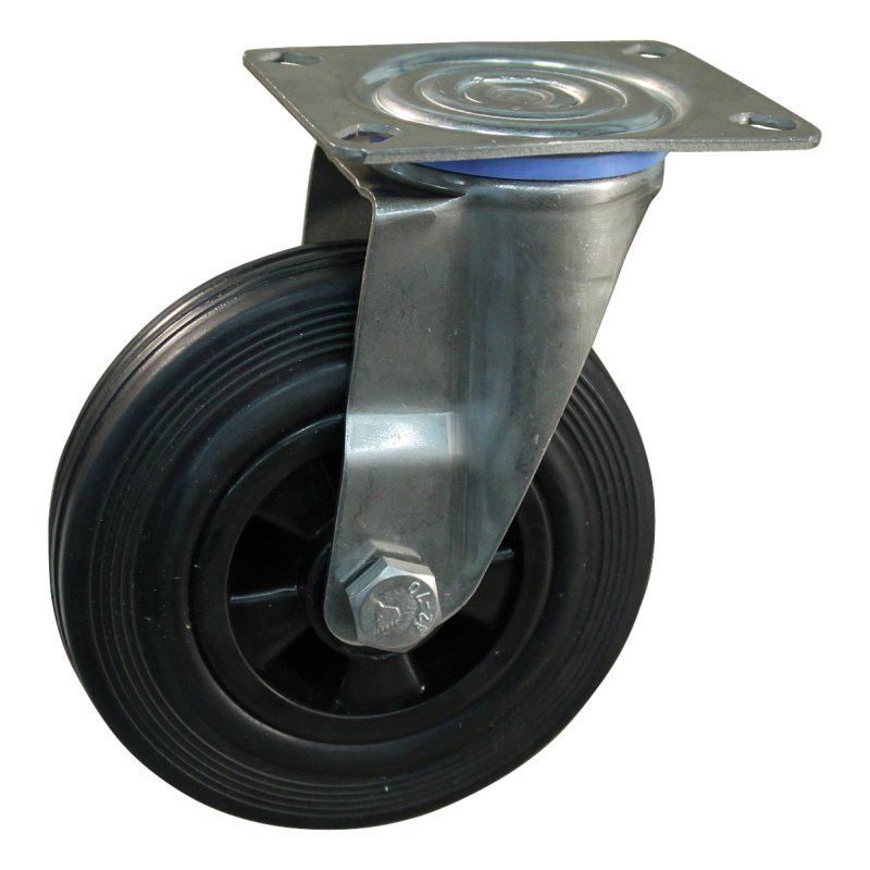 roulette pivotante 125mm série 01 ᠆ 30 montage de la plaque roulement à aiguilles éxécution inox