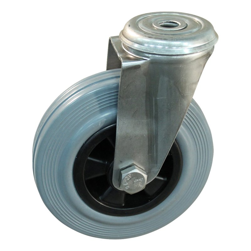 roulette pivotante 125mm serie 11 ᠆ 30 trou pour boulon palier lisse
