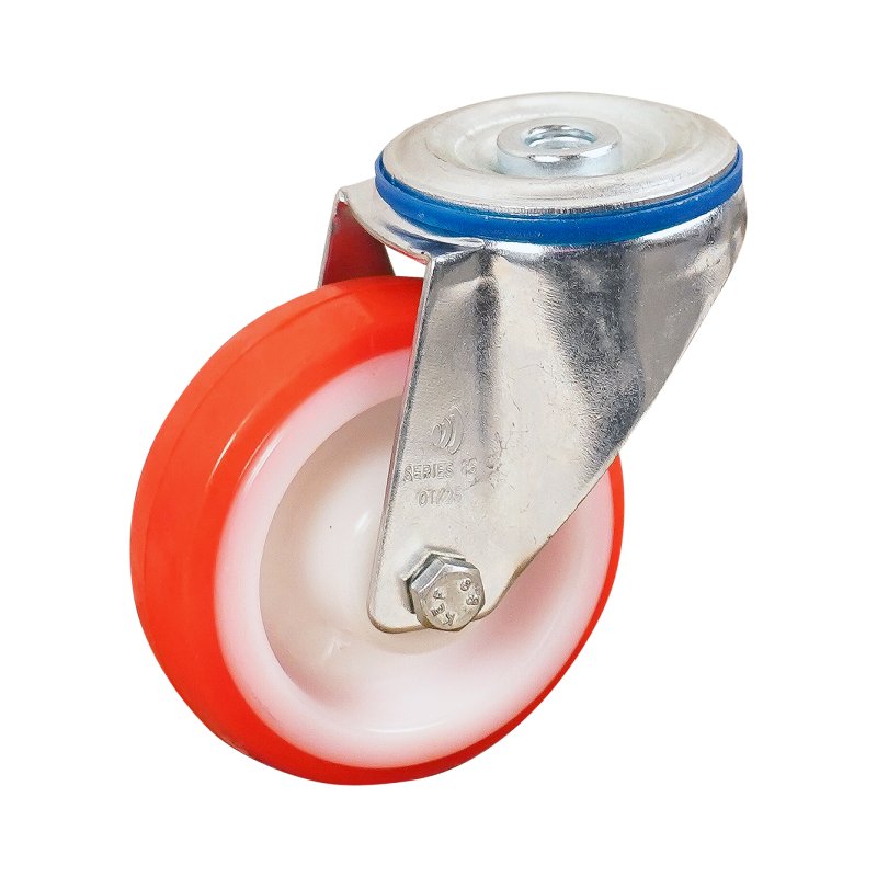 roulette pivotante 100mm série 27 ᠆ 15 trou pour boulon roulement à rouleaux