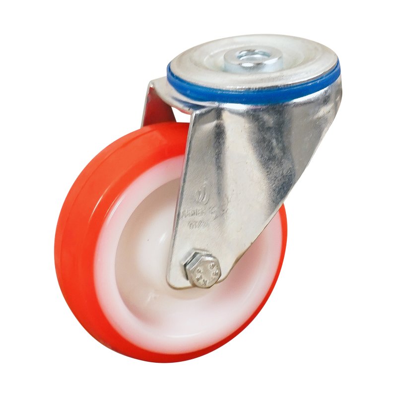 roulette pivotante 100mm série 27 ᠆ 15 trou pour boulon roulement à billes
