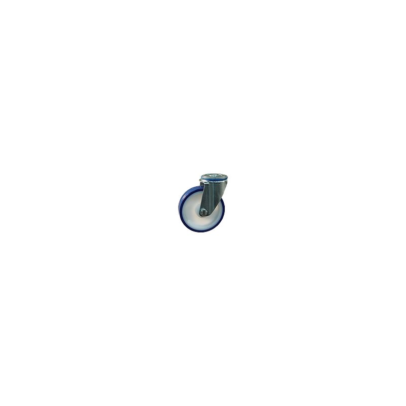 roulette pivotante 125mm série 27 ᠆ 15 trou pour boulon palier lisse