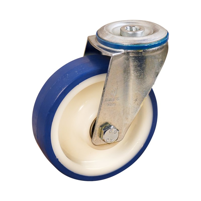 roulette pivotante 125mm série 27 ᠆ 15 trou pour boulon roulement à billes