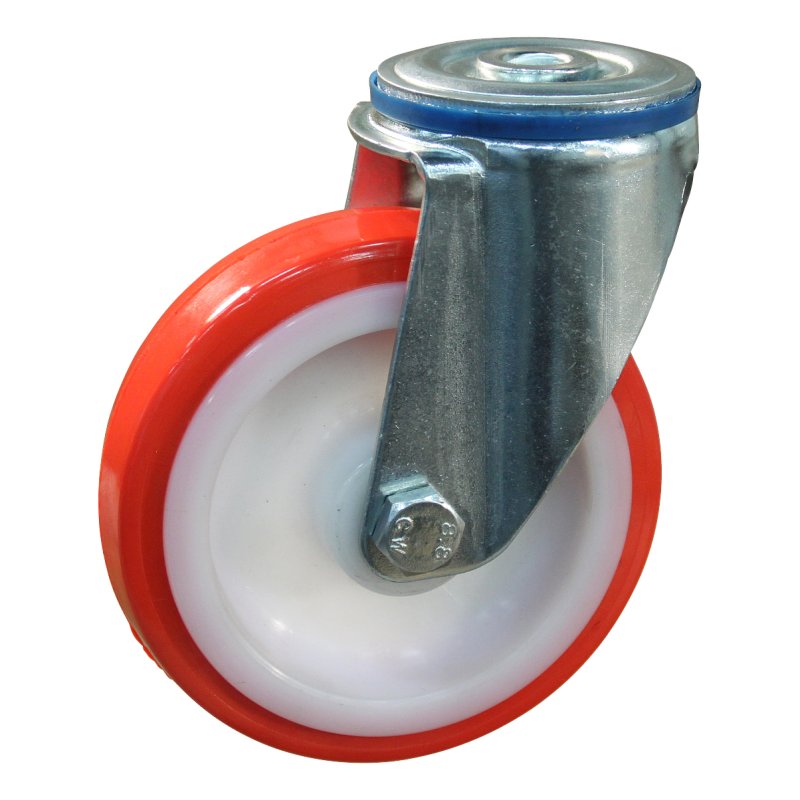roulette pivotante 150mm série 27 ᠆ 15 trou pour boulon palier lisse