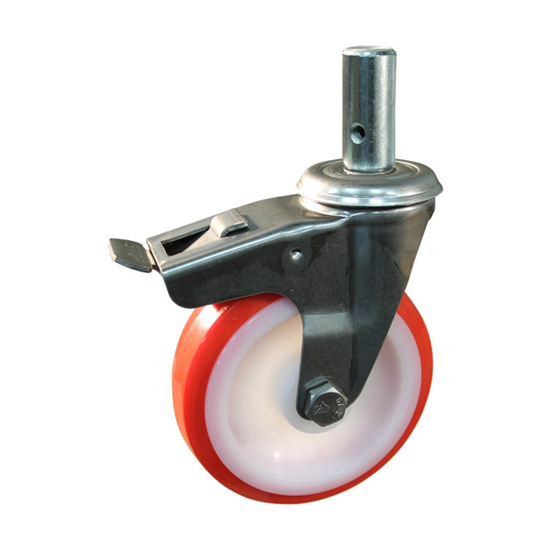 roulette pivotante avec frein 150mm série 27 ᠆ 15 goupille palier lisse