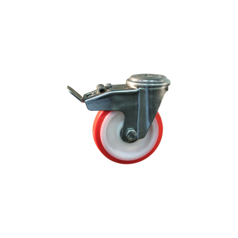 roulette pivotante avec frein 150mm série 27 ᠆ 15 trou pour boulon roulement à rouleaux