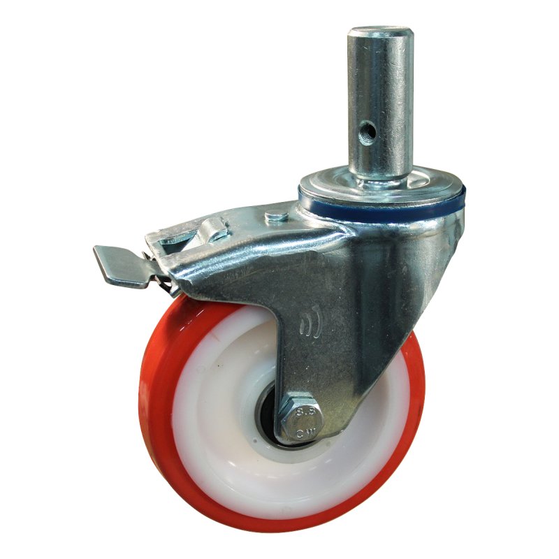 roulette pivotante avec frein 175mm série 27 ᠆ 15 goupille roulement à billes
