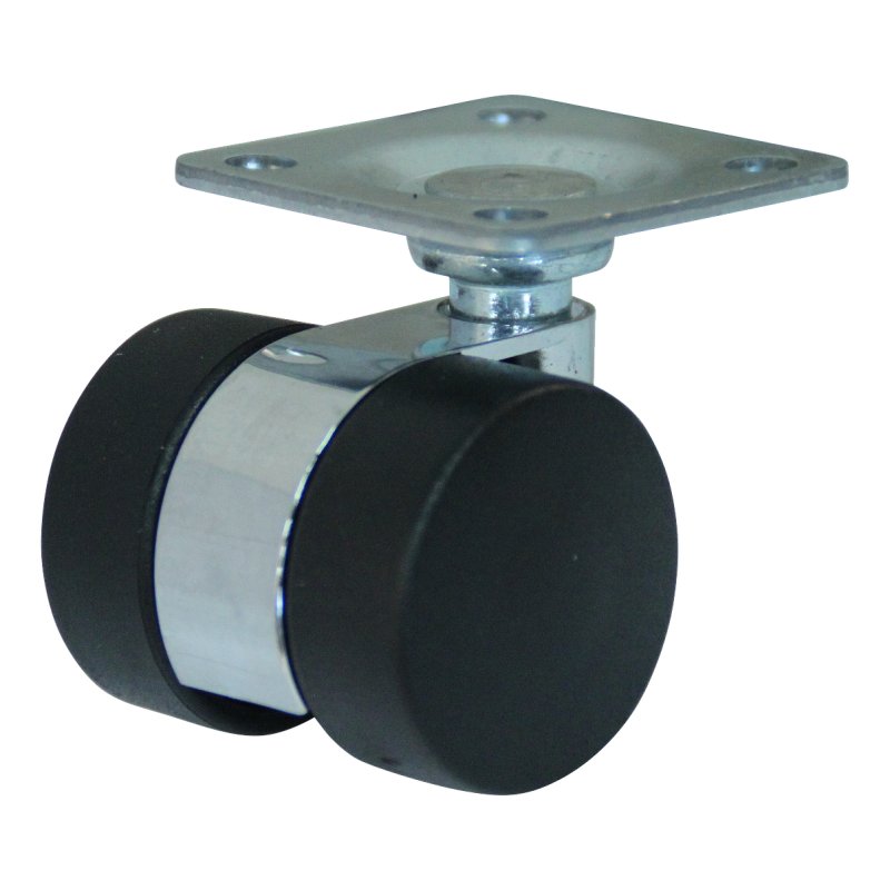 roulette pivotante 30mm série 65 - 77 montage de la plaque palier lisse