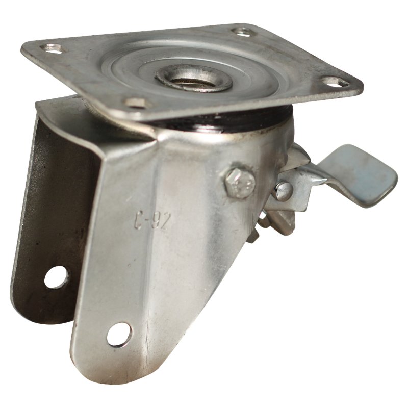 roulette pivotante avec frein 160mm serie 11 ᠆ 11 montage de la plaque roulement à rouleaux