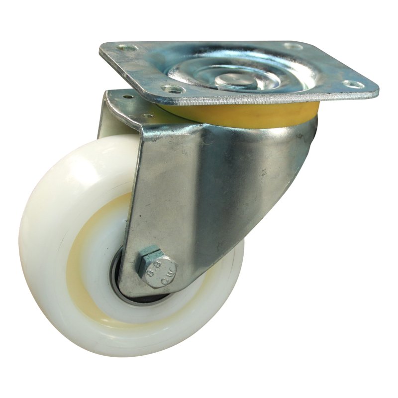 roulette pivotante 125mm serie 33 ᠆ 16 montage de la plaque palier lisse
