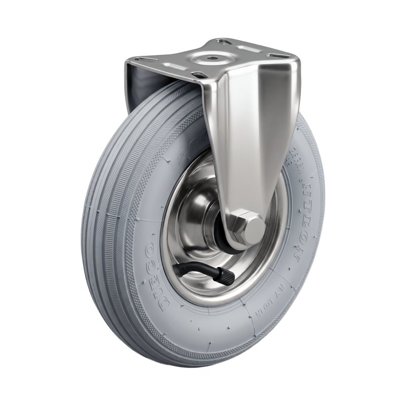 roue fixe 200x50 1.25x3.8 (200x50) ET0 NL60mm métal HF-207A gris argent 200mm 30 montage de la plaque roulement à aiguilles éxé