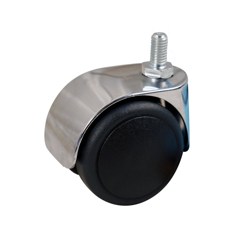 roulette pivotante 50mm serie 74 - 67 draadstift M8 palier lisse