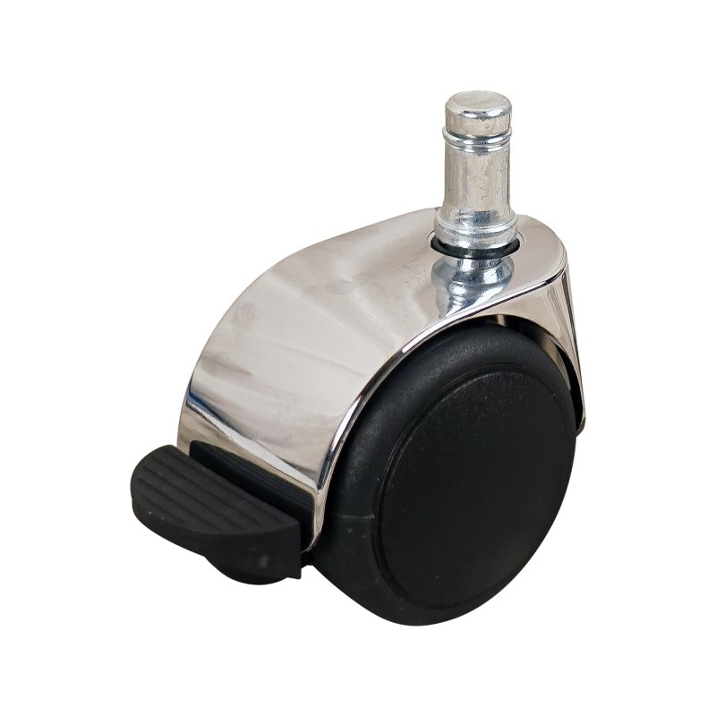 roulette pivotante avec frein 50mm serie 74 - 67 Pin lisse avec bague d'arrêt palier lisse