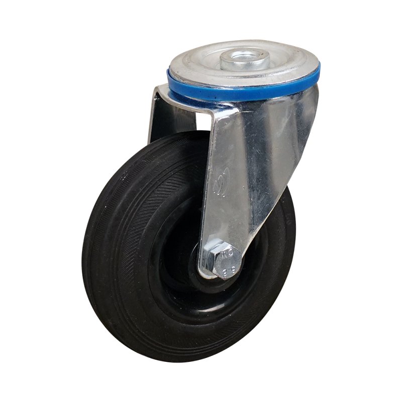 roulette pivotante 125mm série 01 ᠆ 10 trou pour boulon roulement à rouleaux